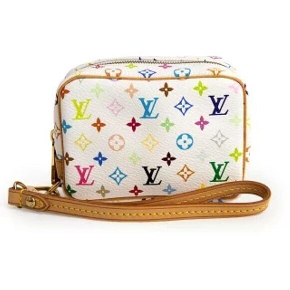 Louis Vuitton Monogram Multicolor True Swapity Pouch Accessory Case Whit - Picture 1 of 9